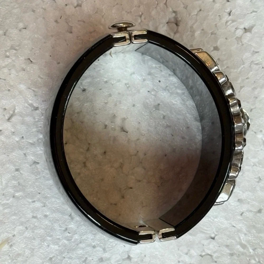 Brighton Black and Silver Bracelet with Swarovski crystals & Gold Accents - Picture 4 of 12